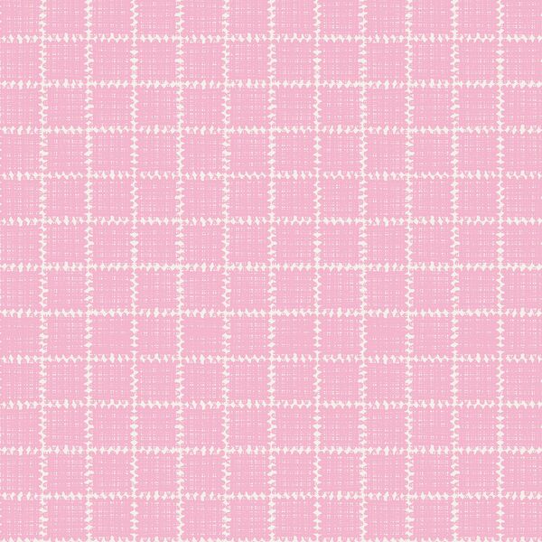 Stamped Plaid in Azalea Blooms