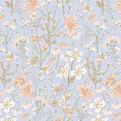 Lily Garden in Periwinkle