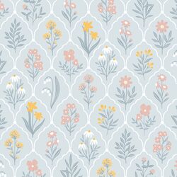 Cottage Blooms in Cloud Blue