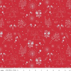 Independence Toile in Red