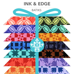 Ink and Edge Batiks Fat Quarter Bundle