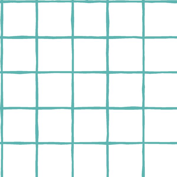 Windowpane in Seafoam on White