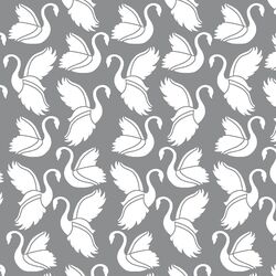 Swan Silhouette in Smoke