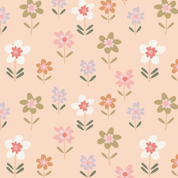 Folk Blooms in Ballet Pink