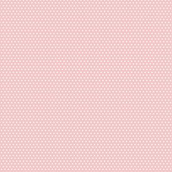 Small Winter Dot in White on Sweet Pink
