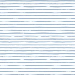 Watercolor Stripe in Winter Blue
