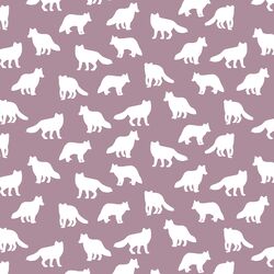 Little Fox Silhouette in Celestial