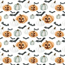 Small Jack-O-Lanterns in Orange and White