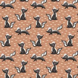 Dashing Skunks in Sand