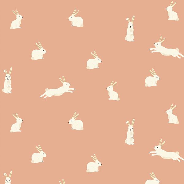 Bunny Rabbits in Peachy