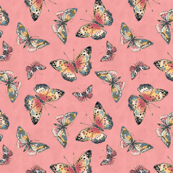 Butterfly Toss in Dark Pink