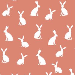 Cottontail Silhouette in Desert Rose