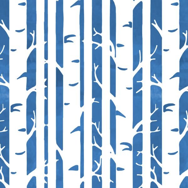 Birches in Cerulean