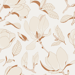 Magnolia Bloom in Off White