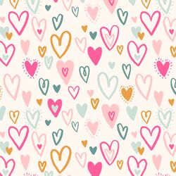 Bursting Hearts in Hot Pink