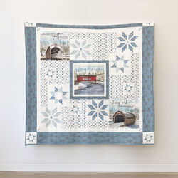 Snowflakes Over Covered Bridges Quilt Kit
