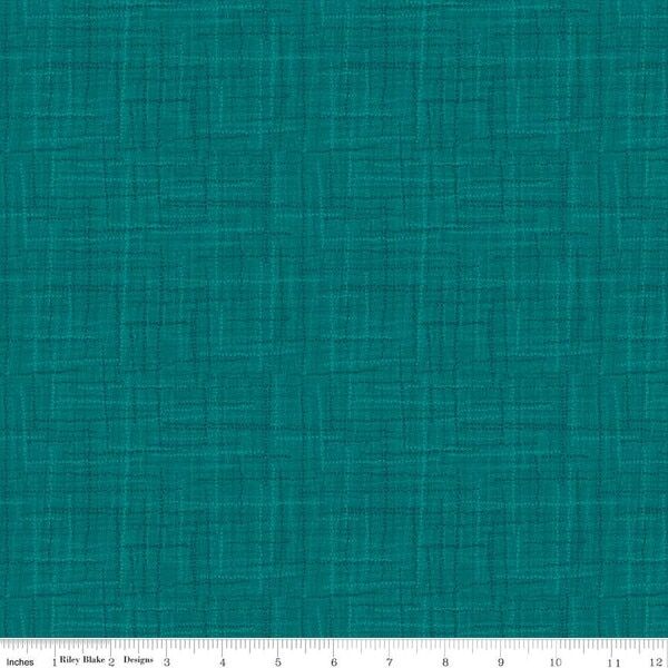 Grasscloth Cottons in Dark Teal