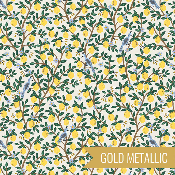 Lemon in Cream Metallic