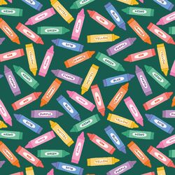 Crayon Pile in Dark Green