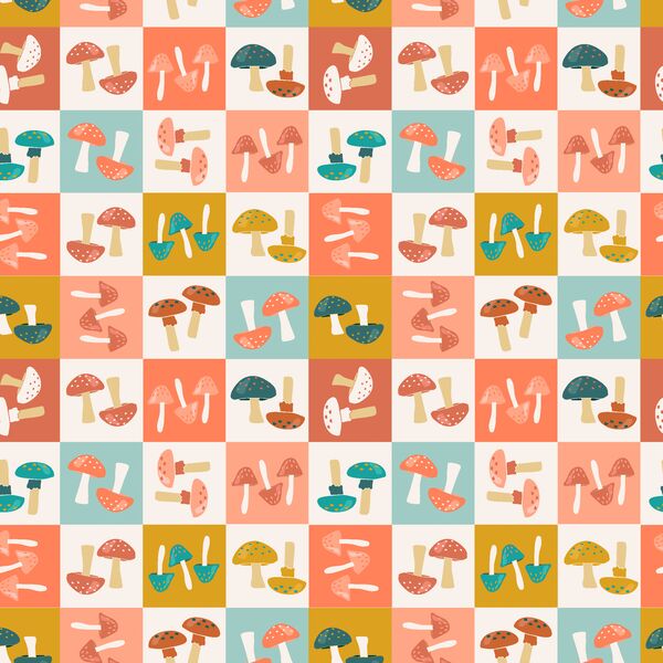 Mushroom Checkerboard in Afternoon