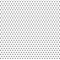 Polka Dots in Onyx on White
