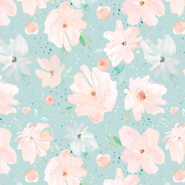 May Flowers in Glacier Blue