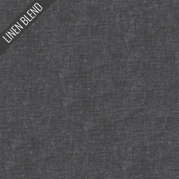 Yarn Dyed Linen Blend in Onyx