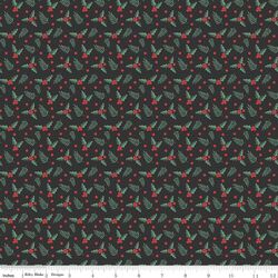 Holly Berries in Black