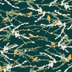 Little Aviary Sparrows in Emerald