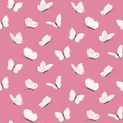 Butterflies in Camellia Pink