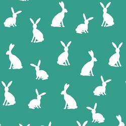 Cottontail Silhouette in Jade