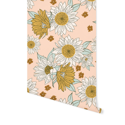 Sunflowers in Vintage Blush
