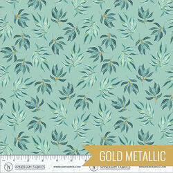 Sprig in Jade Metallic