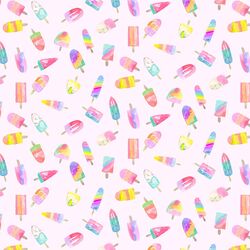 Popsicles in Cotton Candy