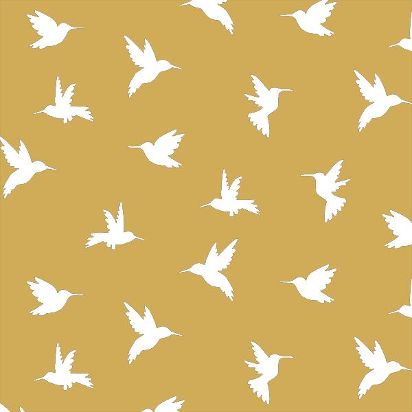 Hummingbird Silhouette in Straw