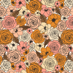 Bouquet of Roses in Evening Ramble