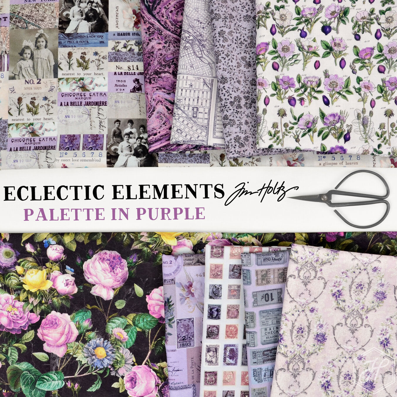 Eclectic Elements Palette in Purple Poster Image