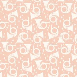 Horns a Playing in Frosted Pink