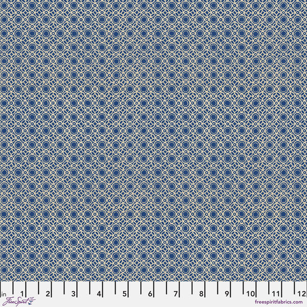 Tiny Print in Indigo