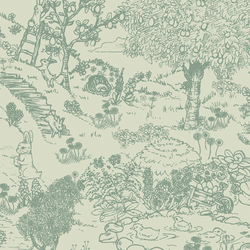 Large Playground Toile in Soft Green