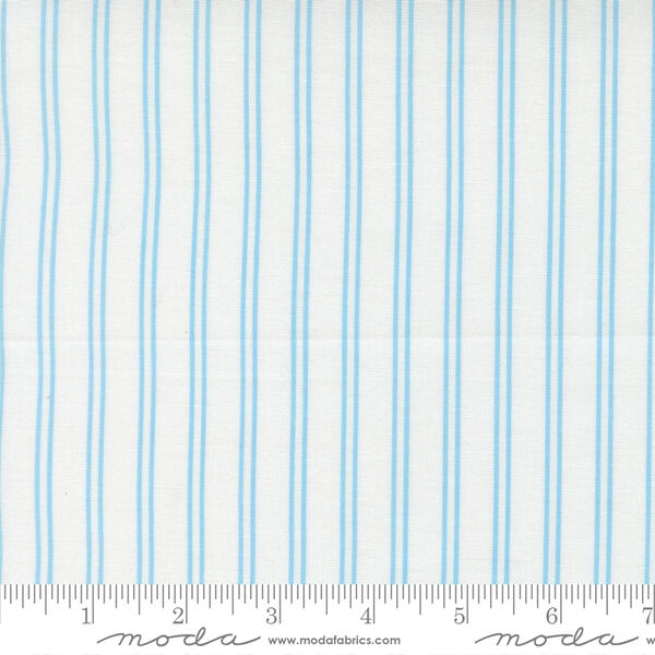 Stitch Stripe in Cream Sky