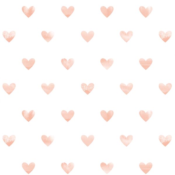Tender Hearts in Vintage Rose