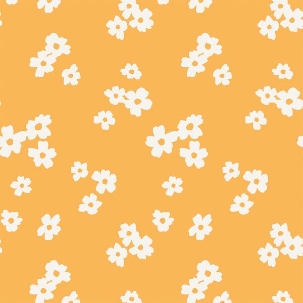 Large Fleur-fetti in Amber Yellow