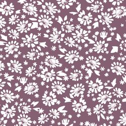 Daisies in Mulberry