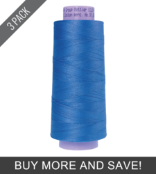 Tufts Blue (9150-1464) - Silk Finish Cotton 50wt - 2000 Yards (3 Pack)