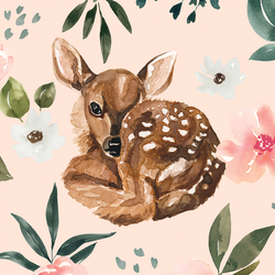 Large Deer in Light Pink