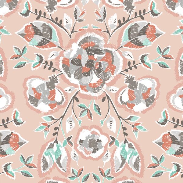 Stitch Floral in Shell