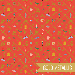 Holiday Charm in Red Metallic