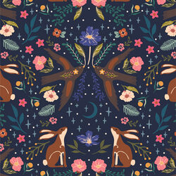 Moonlit Forest in Dusk