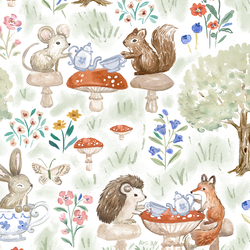 A Woodland Tea Party in White